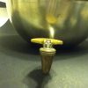 front of spigot open position